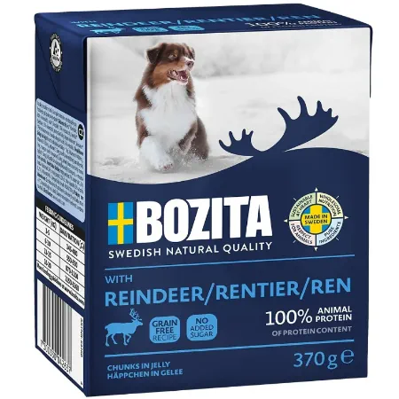 koiran märkäruoka Bozita Naturals poro