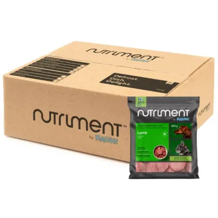 Maukas koiran raakaruoka Nutriment by RAUH! Lammas
