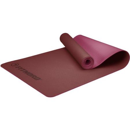 FitNord Kaksivärinen Joogamatto, pinkki/ruskea