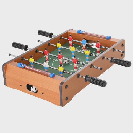 Pöytäjalkapallopeli MDF 51x51 cm kahdella pallolla hauskaan pelihetkeen