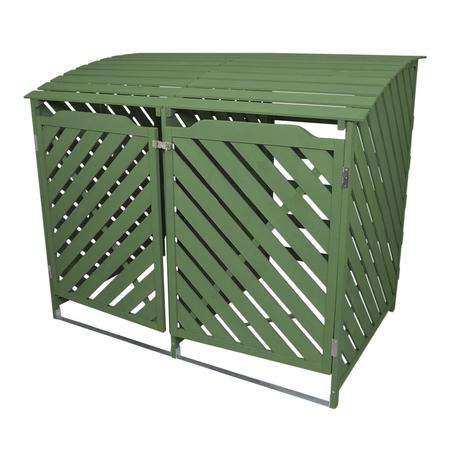 Sage Green -tuplapyöräinen roskasäiliö