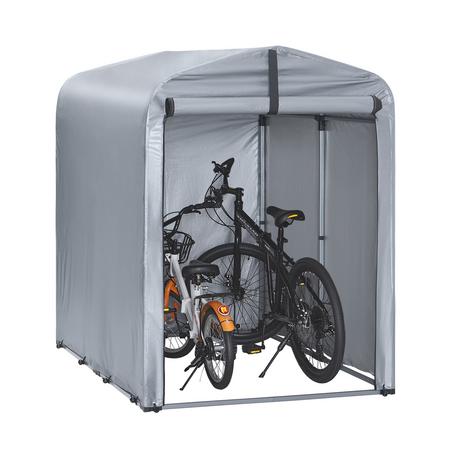 SoBuy Autotalli KLS11-K ekologinen hopeateltta 120x176x163 cm