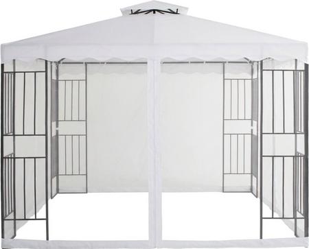 Paviljonki Barcelona valkoinen (3 x 3 m), Mayer Garden