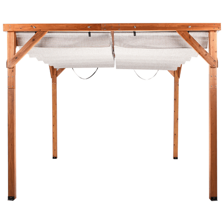 Paviljonki VILLAROSA jalokuusi 320 cm 380 cm Ruskea/beige