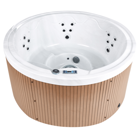 Ulkoporeallas LED-valolla MARFIL Ruskea